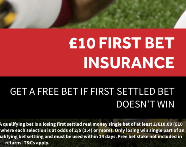 Genting £10 First Bet Insurance