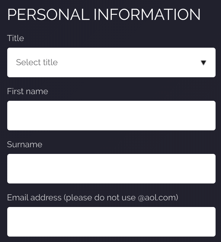 JetBull Registration Form