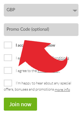 Mansion Casino Promo Code Box